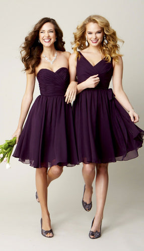 |Chloe and Sydney Chiffon Bridesmaid Dresses