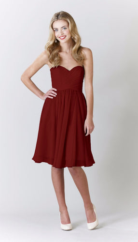 Claret|Addison Bridesmaid Dress