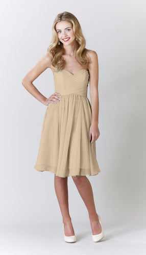 Latte|Addison Bridesmaid Dress