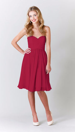 Raspberry|Addison Bridesmaid Dress