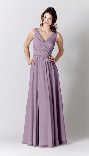Lilac|Anna Chiffon Bridesmaid Dress