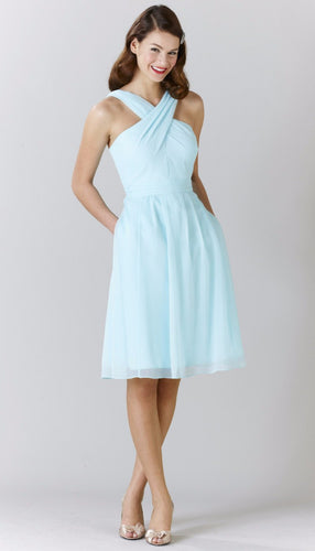 Mint|Audrey Chiffon Bridesmaid Dress