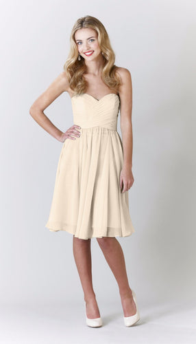 Champagne|Addison Bridesmaid Dress