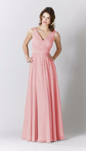 Coral|Anna Chiffon Bridesmaid Dress