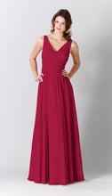 Raspberry|Anna Chiffon Bridesmaid Dress