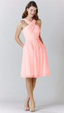 Coral|Audrey Chiffon Bridesmaid Dress