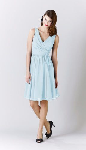 Mint|Chloe Chiffon Bridesmaid Dress