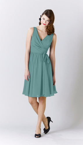 Teal|Chloe Chiffon Bridesmaid Dress