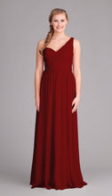 Claret|Hannah Chiffon Bridesmaid Dress