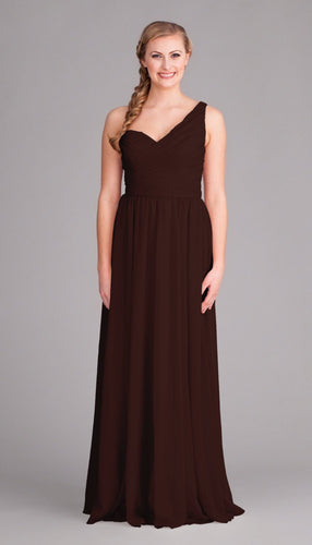 Espresso|Hannah Chiffon Bridesmaid Dress