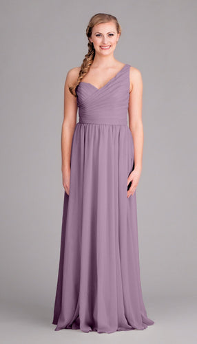 Lilac|Hannah Chiffon Bridesmaid Dress