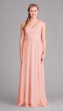 Peach|Hannah Chiffon Bridesmaid Dress