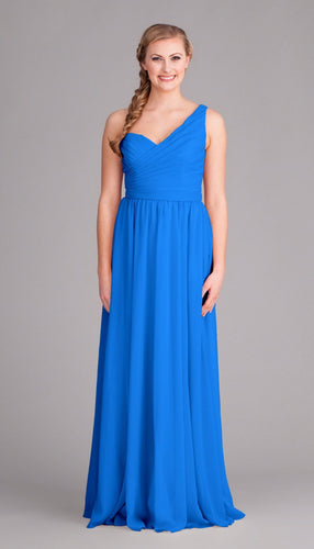 Peacock|Hannah Chiffon Bridesmaid Dress